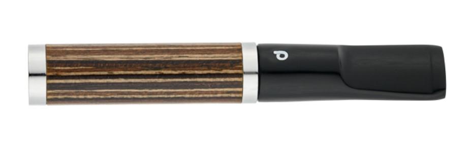Denicotea cigaretta szipka barna csíkos mintával, slim adapterrel – 69 mm